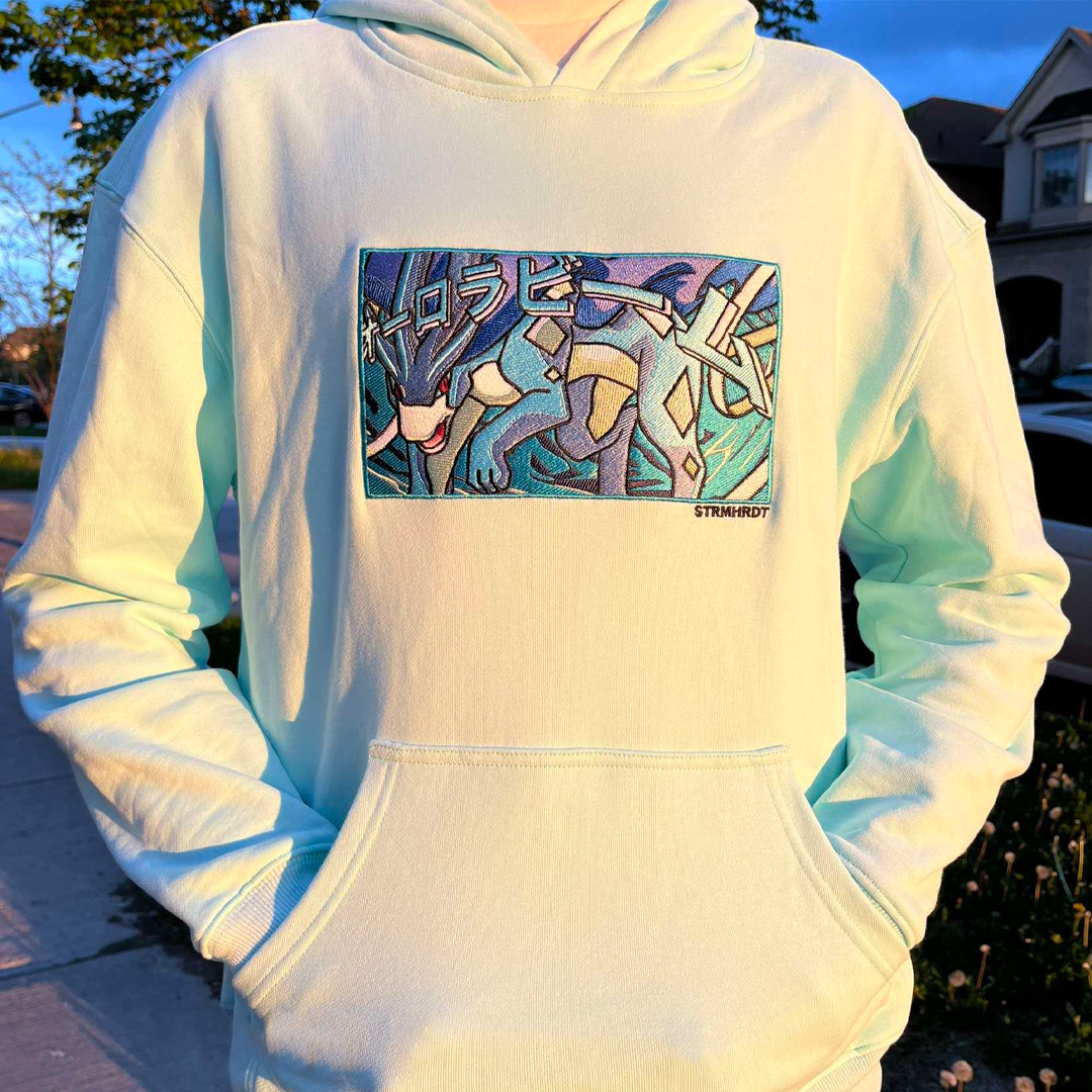 Shiny Suicune Embroidered Hoodie