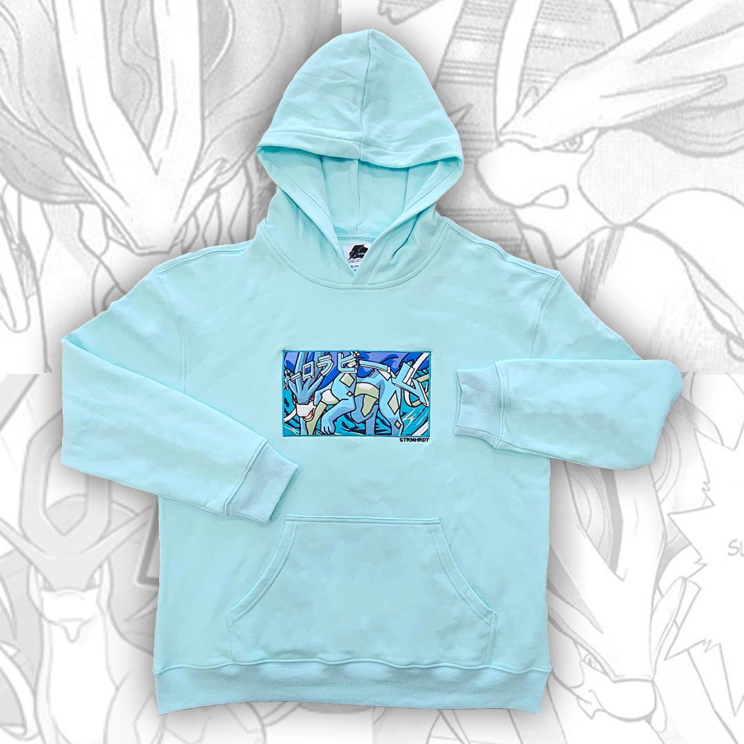 Shiny Suicune Embroidered Hoodie